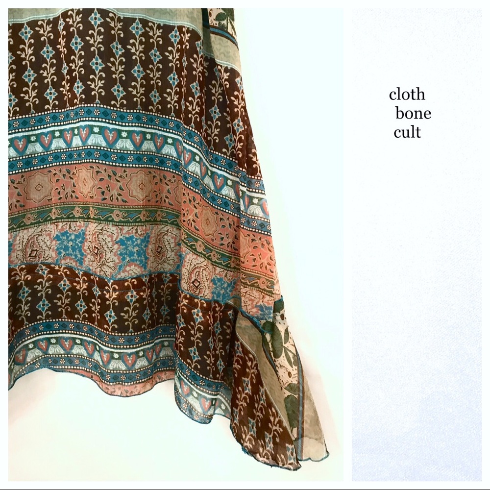 Light & Flowy Jewel-Tone Boho DRESS - Picture 6 of 8